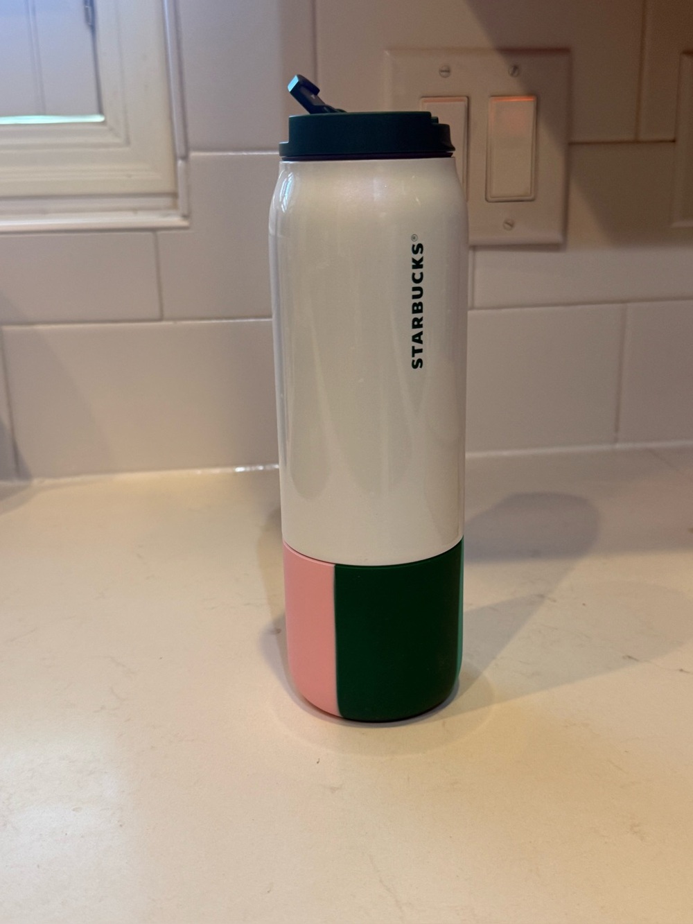 Starbucks Holiday 2024 Candy Stripe Vacuum Insulated Silicone Sleeve Tumbler